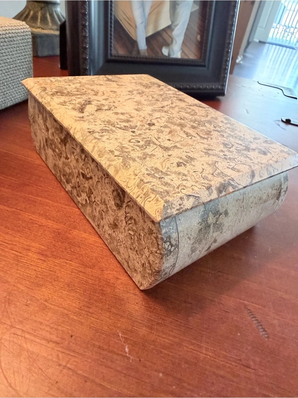 Fossil Stone Keepsake Box